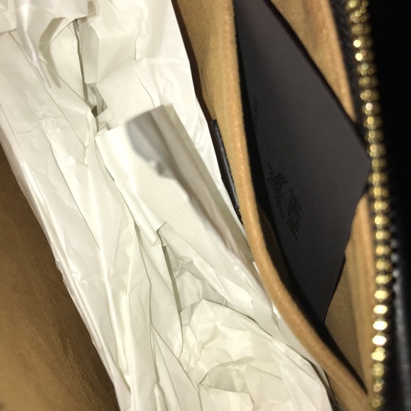 MCM Mini Cubic Logo Jacquard Shoulder Bag NWT 100% Authentic - Picture 5 of 13